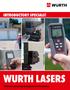 INTRODUCTORY SPECIALS! WURTH LASERS