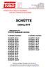 SCHÜTTE. catalog 2018 SPARE PARTS AND ATTACHMENT FOR MULTISPINDLE MACHINES. Attachments for SCHÜTTE Multispindle machines