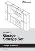 10-PIECE. Garage Storage Set OWNER'S MANUAL. Patent pending