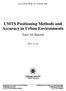 UMTS Positioning Methods and Accuracy in Urban Environments