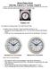 Supply List. Purchase an Analog Wall Clock with Round Dial