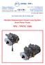 TPV - TPVTC Variable Displacement Closed Loop System Axial Piston Pump THE PRODUCTION LINE OF HANSA-TMP HT 16 / M / 1007 / 0816 / E