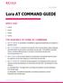 Lora AT COMMAND GUIDE