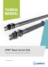 TECHNICAL MANUAL. HPM Rebar Anchor Bolt Easy and Fast Bolted Connections