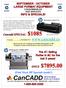 SEPTEMBER - OCTOBER LARGE FORMAT EQUIPMENT CONSUMMABLES AND SERVICES INFO & SPECIALS! $1085