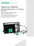 Spectrum Master. Ultraportable Spectrum Analyzer MS2760A