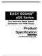 EASY SOUND ese Series. Tiny Controller-Based Speech Synthesizer with PWM Output. Product Specification DOC. VERSION 1.1