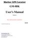 GM-88K User s Manual Version A Please read this manual before operating the unit