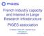 French industry capacity and interest in Large Research Infrastructure PIGES association