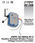 User s Guide UWPC-2A-NEMA-M12. Weather Resistant Wireless Process Voltage/Current Transmitter. Shop online at omega.com SM