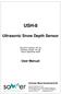 USH-8. Ultrasonic Snow Depth Sensor. User Manual. Sommer Mess-Systemtechnik. Document release: V01.00 Software release: V01.58 Stand: September 2008