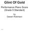 Glint Of Gold. Performance Piano Score (Grade 5 Standard) by Gawen Robinson 2/310517