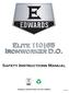 EDWARDS. Elite Safety Instructions Manual. Original Instructions - ELTIW