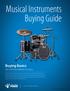 Musical Instruments Buying Guide