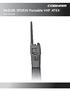 SAILOR SP3530 Portable VHF ATEX. User manual