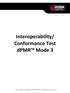 Interoperability/ Conformance Test dpmr Mode 3