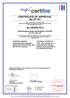 CERTIFICATE OF APPROVAL No CF 731 ALLGOOD PLC