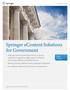 Springer econtent Solutions for Government