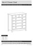 Mia 4+2 Drawer Chest. Assembly Instructions - Please keep for future reference. White Dimensions