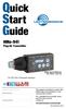 Quick Start Guide. HMa-941. Plug-On Transmitter. For FCC Part 74 licensed operators