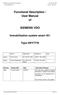 Functional Description / User Manual of SIEMENS VDO