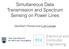 Simultaneous Data Transmission and Spectrum Sensing on Power Lines. Gautham Prasad and Lutz Lampe