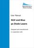 NUV and Blue ps Diode Lasers