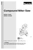 Compound Miter Saw MODEL LS1040 MODEL LS1040S