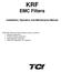 KRF EMC Filters Installation, Operation and Maintenance Manual