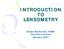 INTRODUCTION TO LENSOMETRY