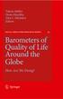 Barometers of Quality of Life Around the Globe
