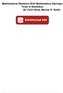 Mathematical Statistics With Mathematica (Springer Texts In Statistics) By Colin Rose, Murray D. Smith