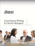 Jonas Report Writing for Service Managers