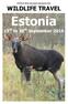 ESTONIA 2016: trip report and species lists WILDLIFE TRAVEL. Estonia. 23 rd to 30 th September 2016