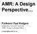AMR: A Design Perspective
