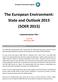 The European Environment: State and Outlook 2015 (SOER 2015)