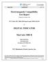Electromagnetic Compatibility Test Report DIGITAL INDICATOR. MarCator 1086 R