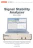 Signal Stability Analyzer