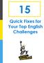 Quick Fixes for Your Top English Challenges