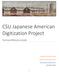 CSU Japanese American Digitization Project