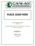PLACE LOGO HERE. Final Project Report 10/02/2014. Chemical Clean & Oil Flush of Company 1 Lube Oil & Control Oil Systems.