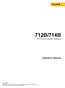 712B/714B. Calibration Manual. RTD/Thermocouple Calibrator