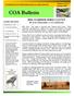 COA Bulletin 2016 SUMMER BIRD COUNT BY JOE ZERANSKI, CO-COMPILER. Volume 31, No. 2 Summer 2016 CONNECTICUT ORNITHOLOGICAL ASSOCIATION