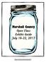 Marshall County. Open Class Exhibit Guide July 16-22,