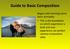 Guide to Basic Composition
