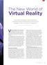 The New World of. Virtual Reality