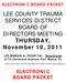 LEE COUNTY TRAUMA SERVICES DISTRICT BOARD OF DIRECTORS MEETING THURSDAY, November 10, 2011