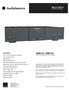 AMP210 / AMP310 Home Audio Multi-Zone Power Amplifier AMP210 / AMP310 OWNER S MANUAL FEATURES:
