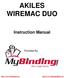 AKILES WIREMAC DUO Instruction Manual