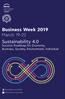 Business Week Sustainability 4.0. March Success Roadmap for Economy, Business, Society, Environment, Individual
